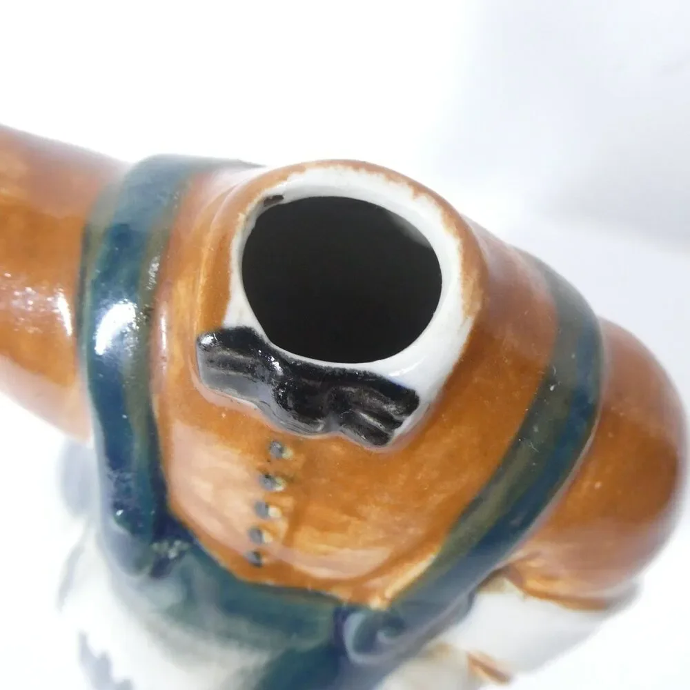 Figural Decanter Bottle Japan Vintage Waiter Bartender Novelty Caricature MCM